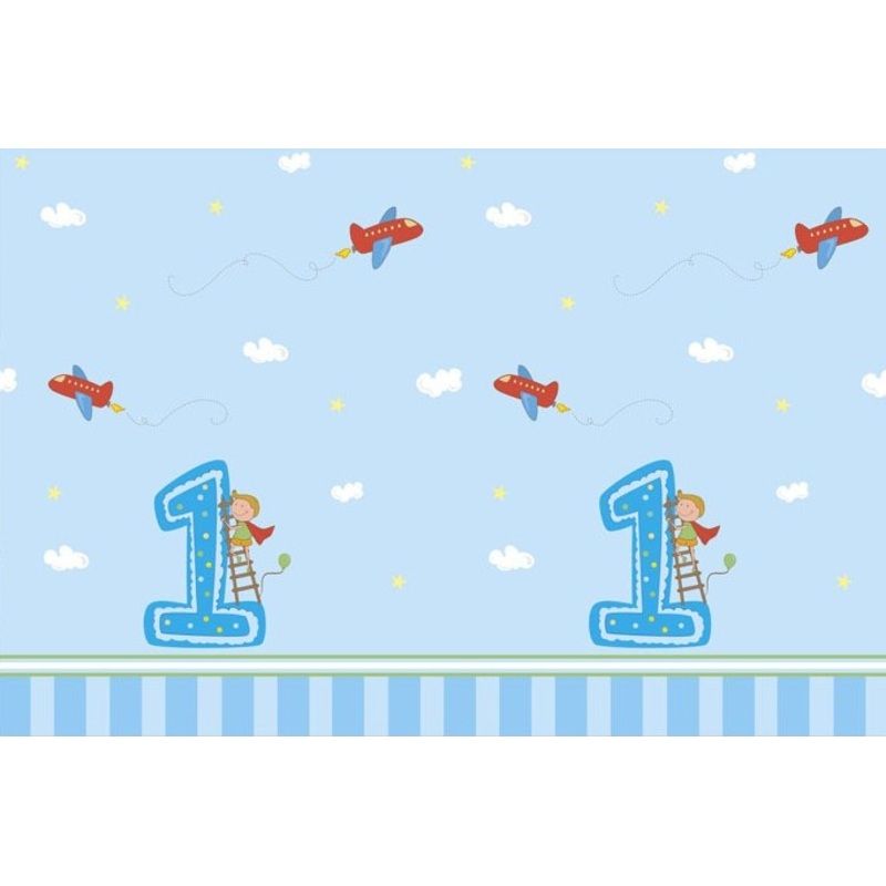 Theos 1st Birthday tablecloth 1.8 x 1.2m