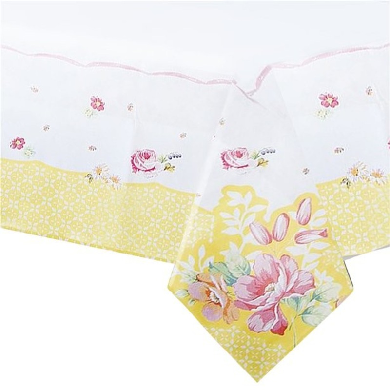 Vintage party peony tablecloth 1.4 x 1.4m
