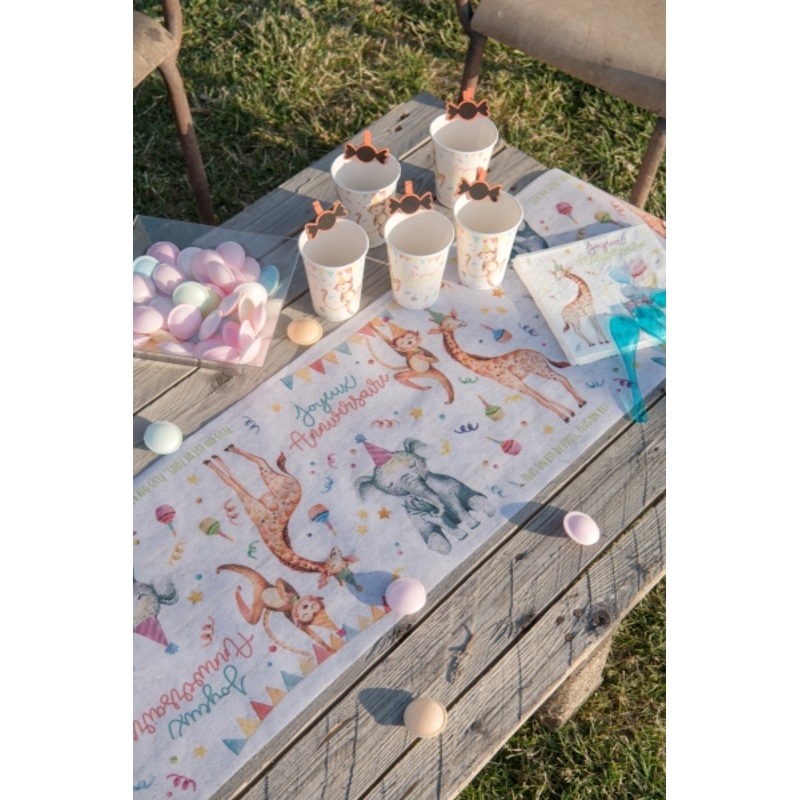 Zookinder Anniversaire table runner 5m x 30cm