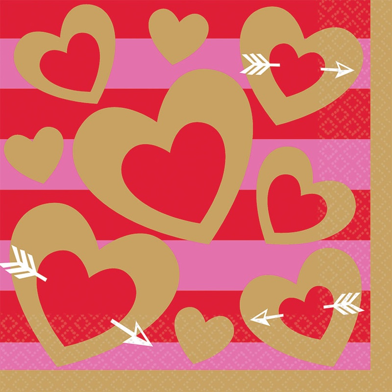 16 Be my piece of gold napkins 33cm