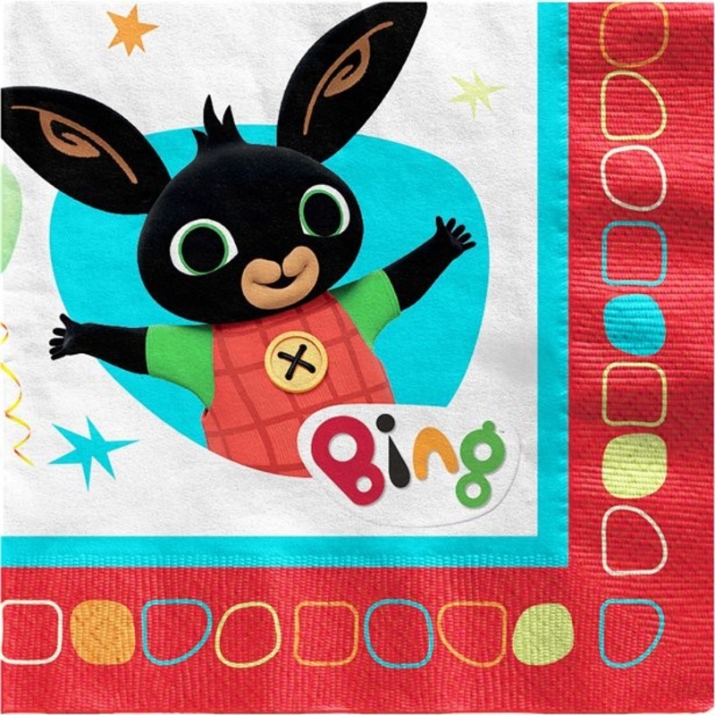 16 Bing paper napkins 33cm