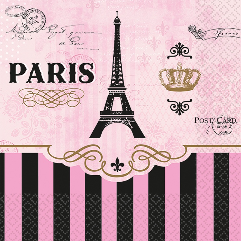 16 day in Paris napkins 25cm
