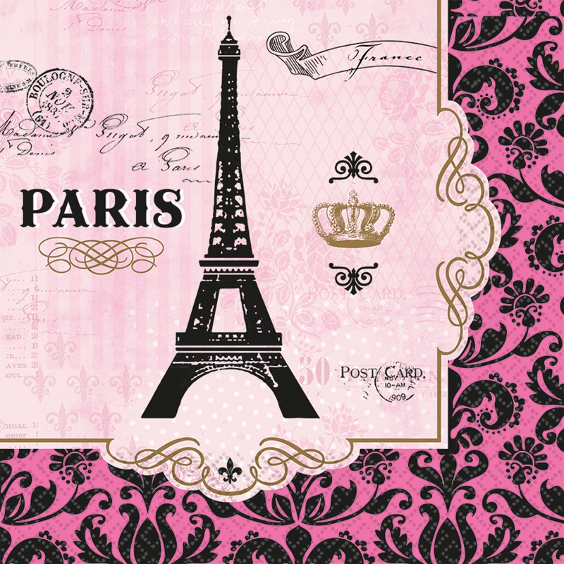 16 day in Paris napkins 33cm
