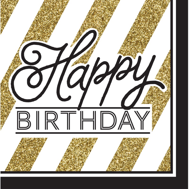 16 Magical Birthday napkins 33cm