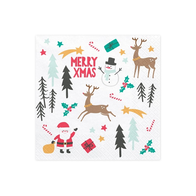 20 Little Christmas napkins 33cm