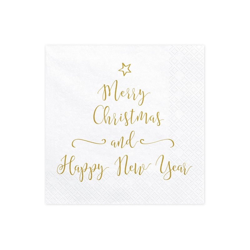 Christmas + New Years napkin