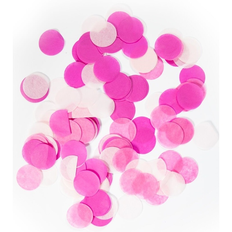Confetti baby shower pink