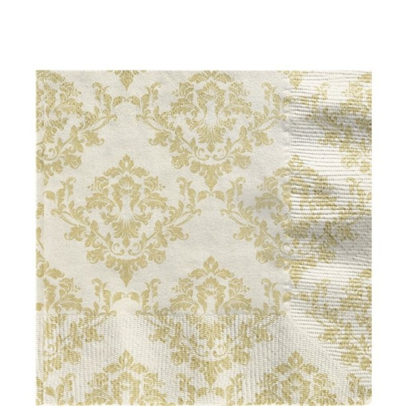Golden Damascus napkin 33cm