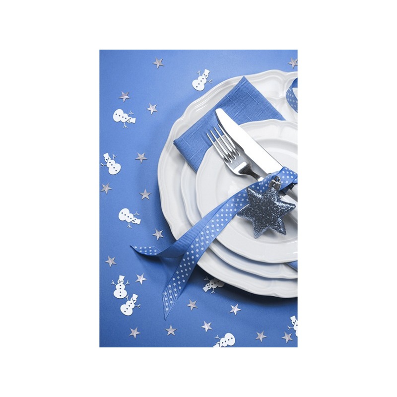 Sweet chubby snowman stars sprinkle decoration 7g