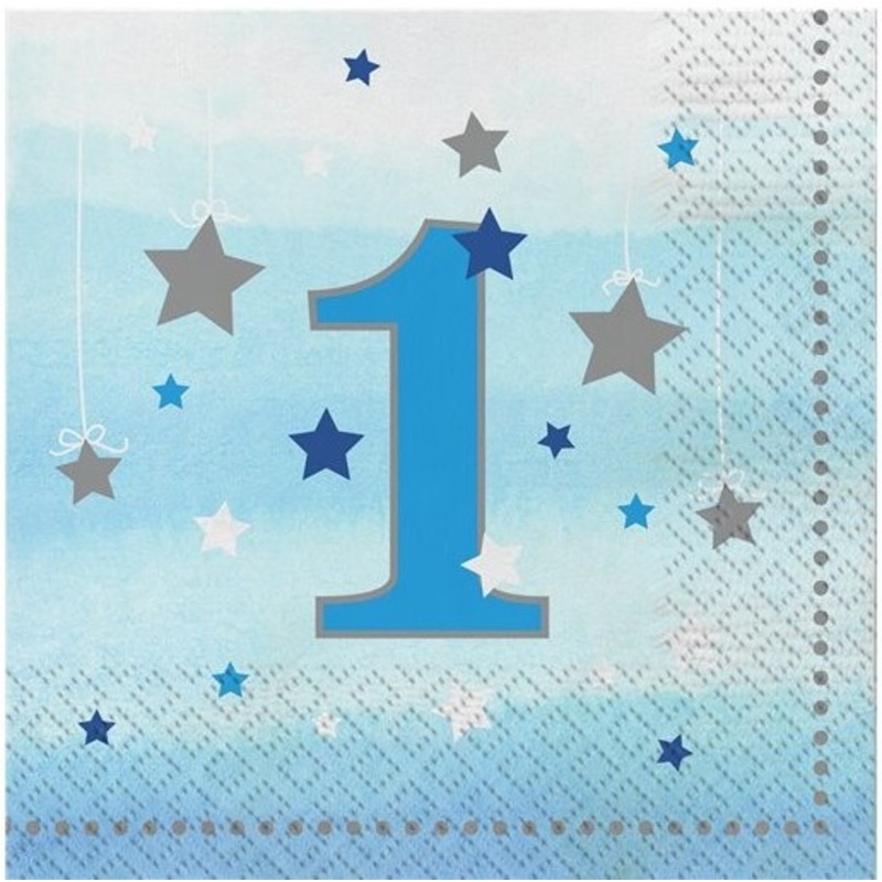 Twinkle 16 first birthday napkins