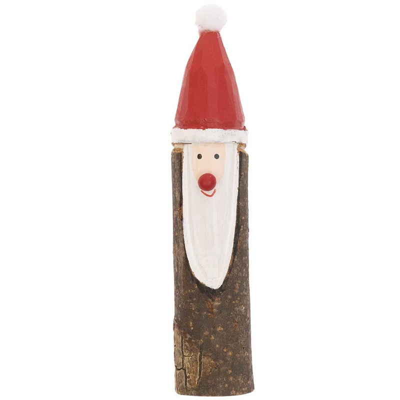 Wooden Santa Claus figure 2.5 x 12.5cm