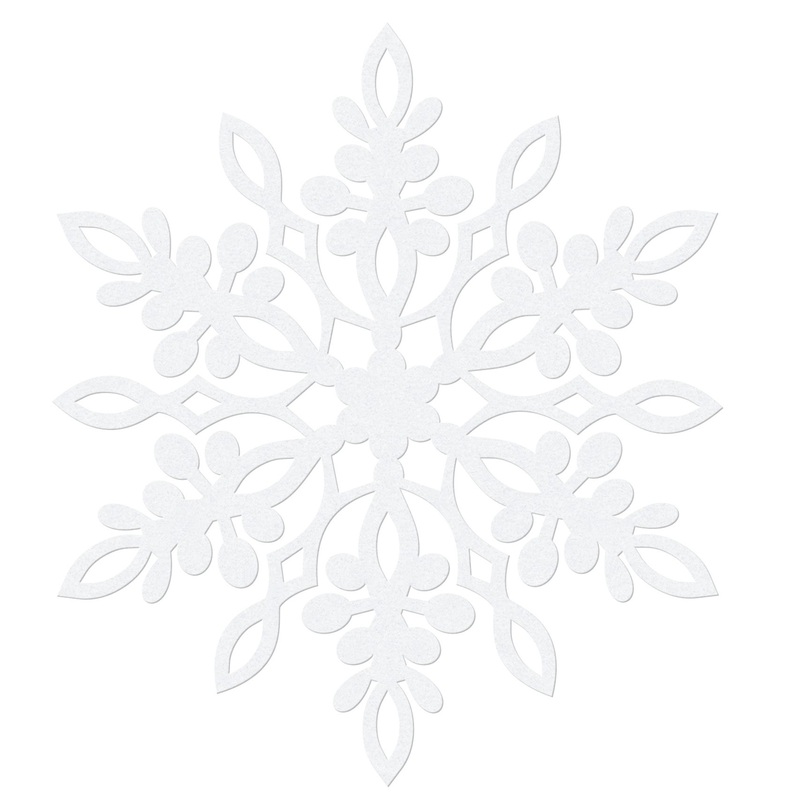 10 decorative snowflakes paper 13cm