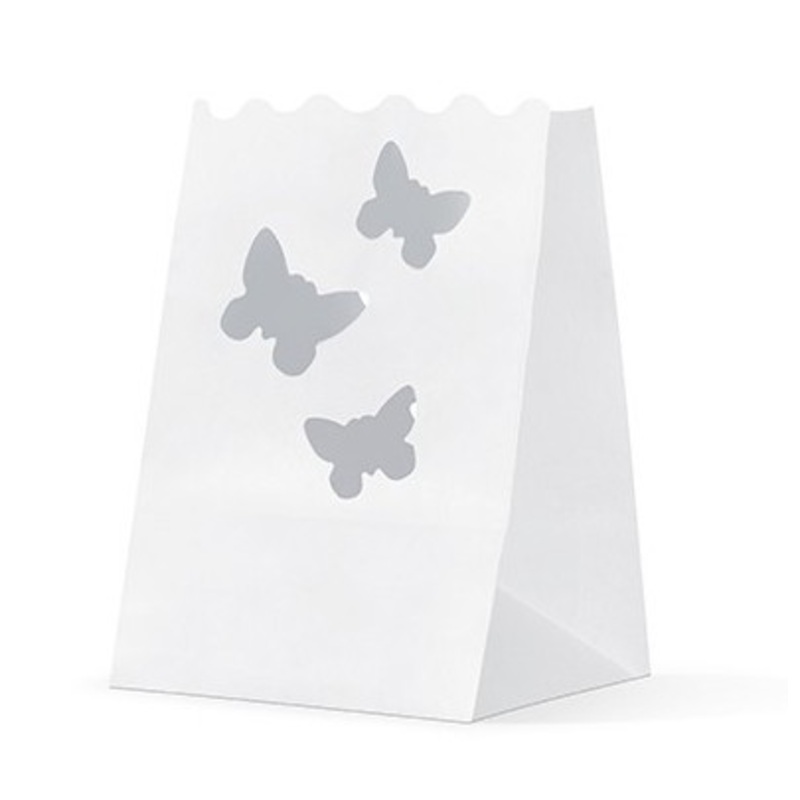 10 lantern candle bags 11 x 11 x 16cm