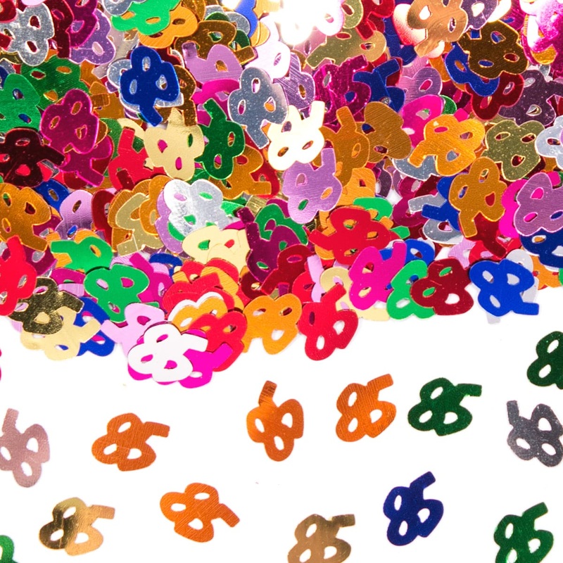 14g sprinkle decoration colored number 85