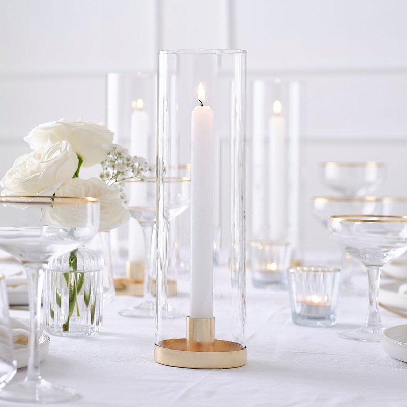 3 candlesticks Modern Luxe 28cm
