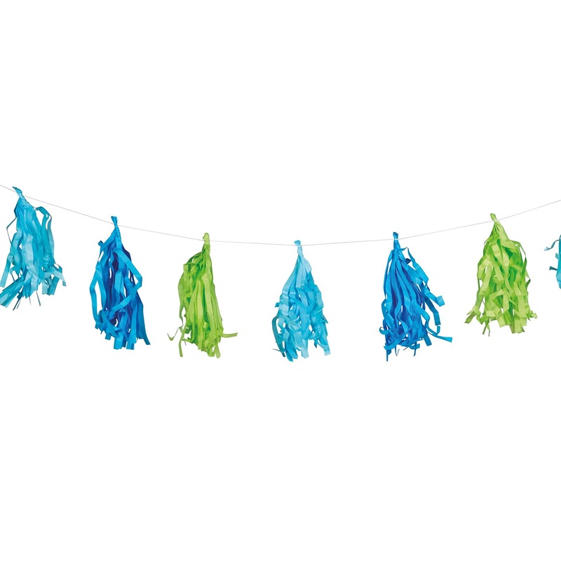 3-colored Tassel garland Neptune 2m