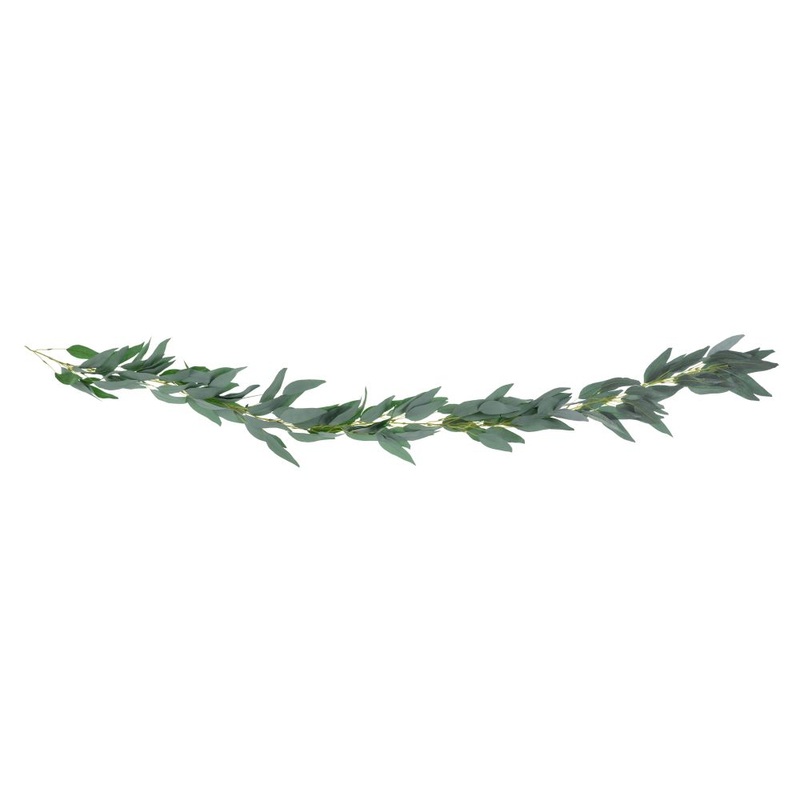 Artificial flower garland made of willow leaves 2m