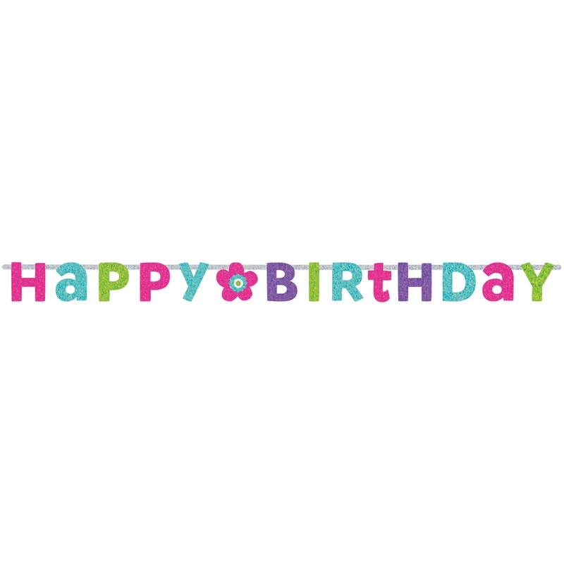 Birthday banner prismatic