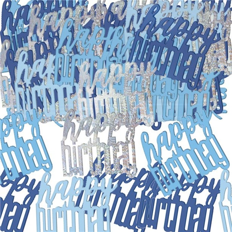 Blue Dots Birthday sprinkle decoration 14g