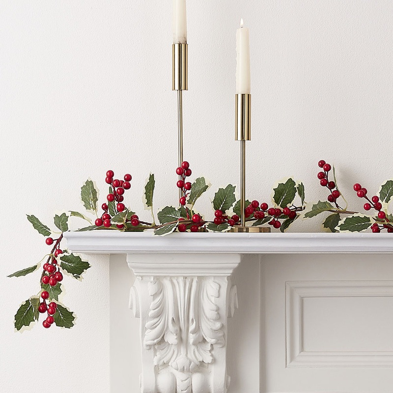 Christmas artificial flower garland 1.8m