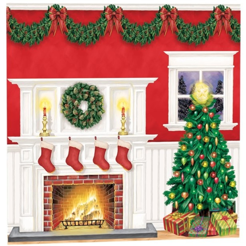 Christmas eve wall backdrop