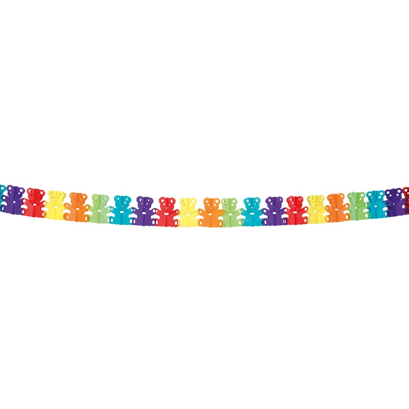 Colorful bear garland 400cm