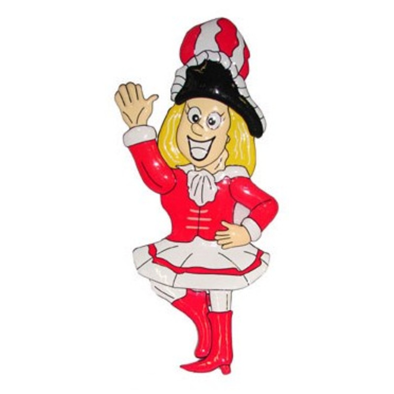 Funkemariechen Carnival wall decoration 100 x 40cm