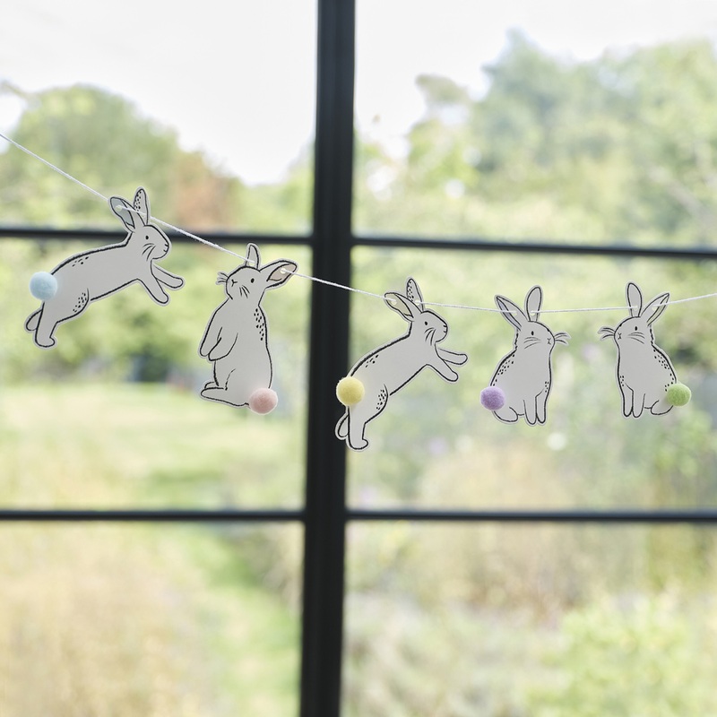 Funny Bunny Pom Pom Garland