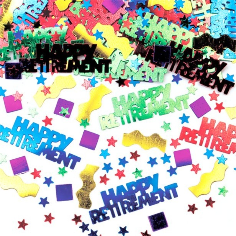 Happy Retirement sprinkle decoration 14g