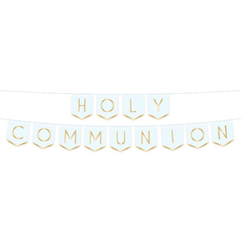 Holy Blue Communion garland 2.5m