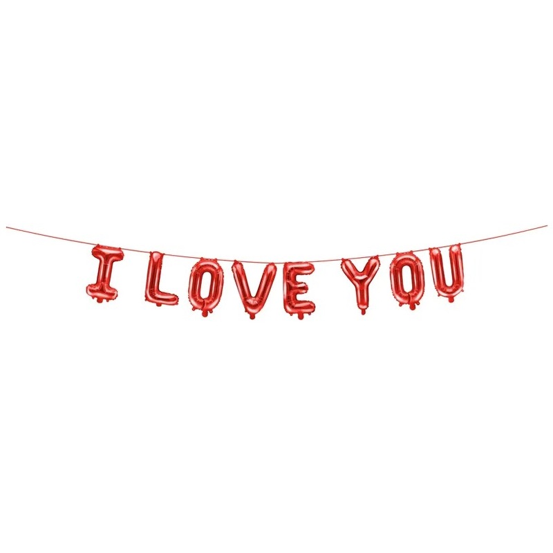I Love You Balloon Garland 2.6m