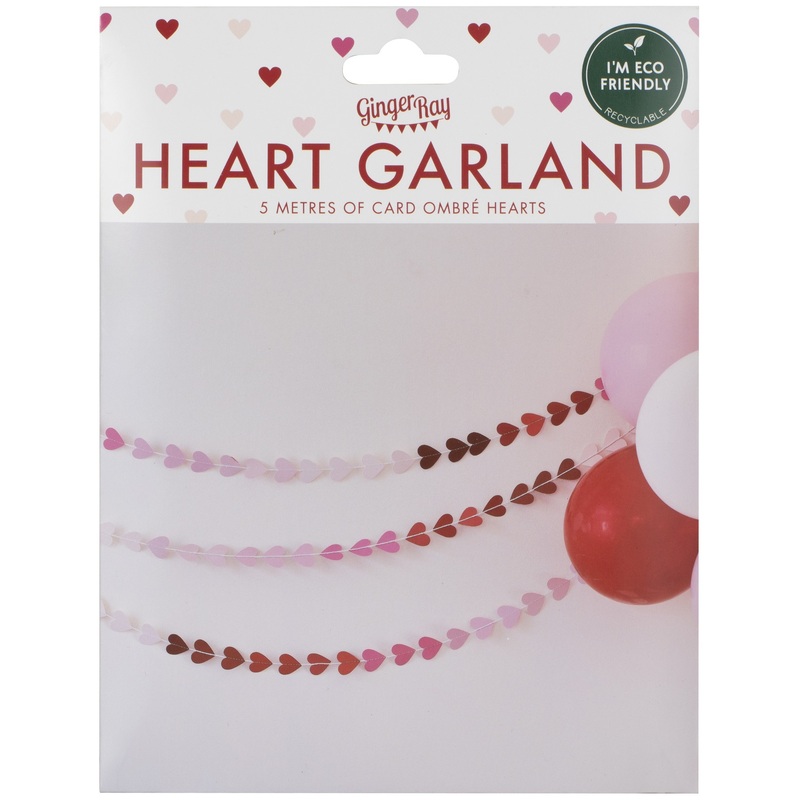 Love Whispers Hearts Garland 5m