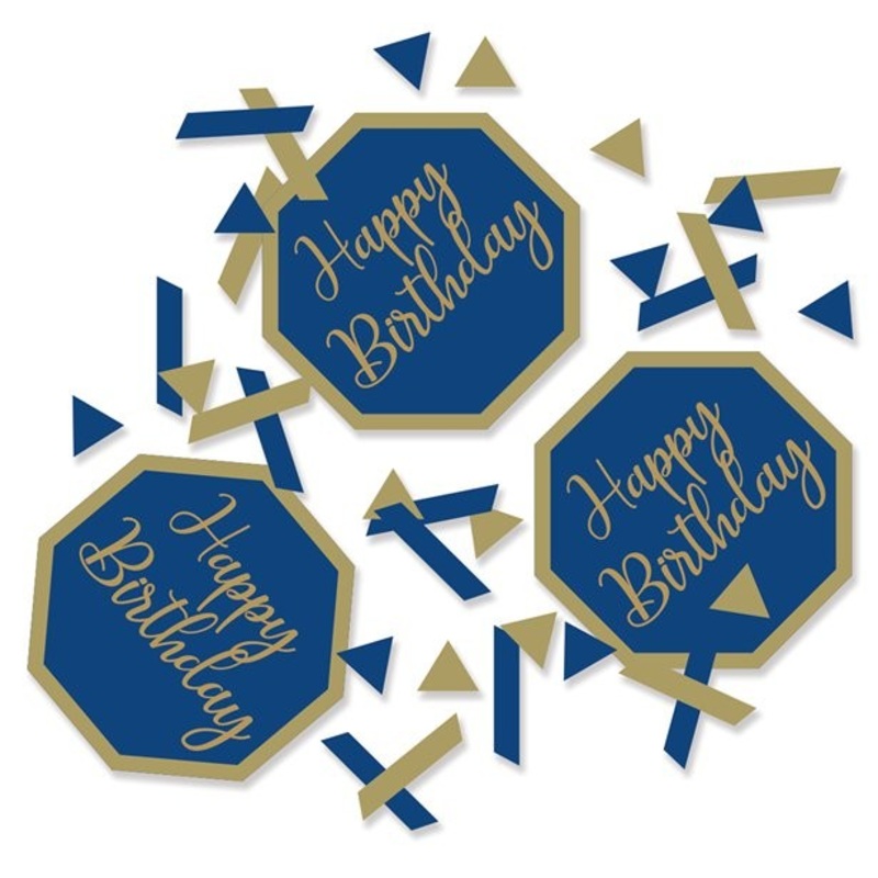 Luxurious Happy Birthday sprinkle decoration