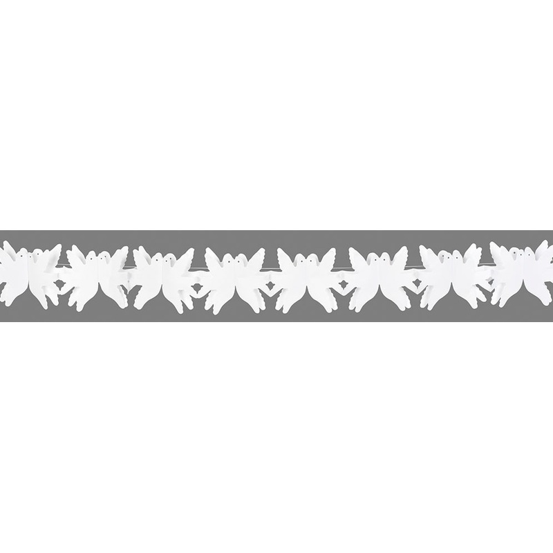 Romantic garlands of white doves 4m