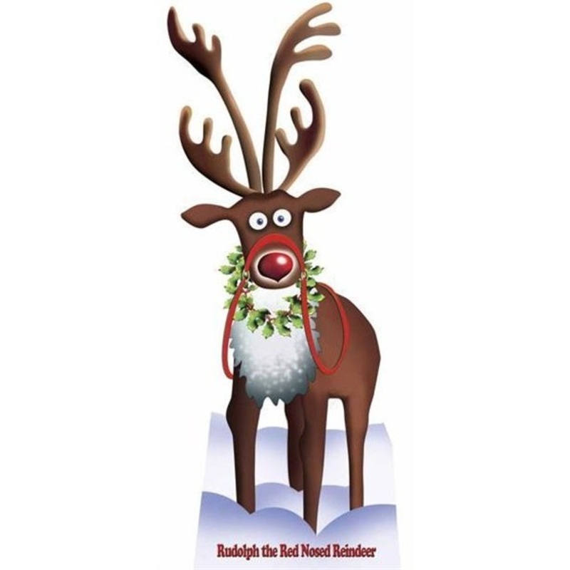 Rudolph cardboard display 1.8m