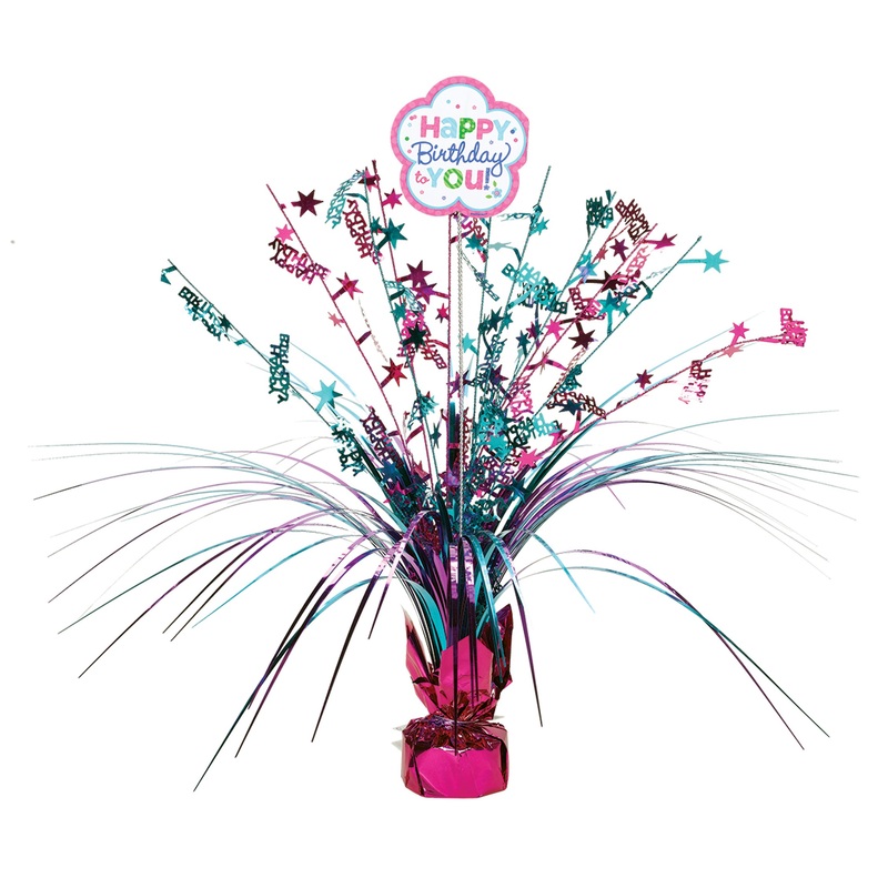 Table decoration pinky turquoise, customizable