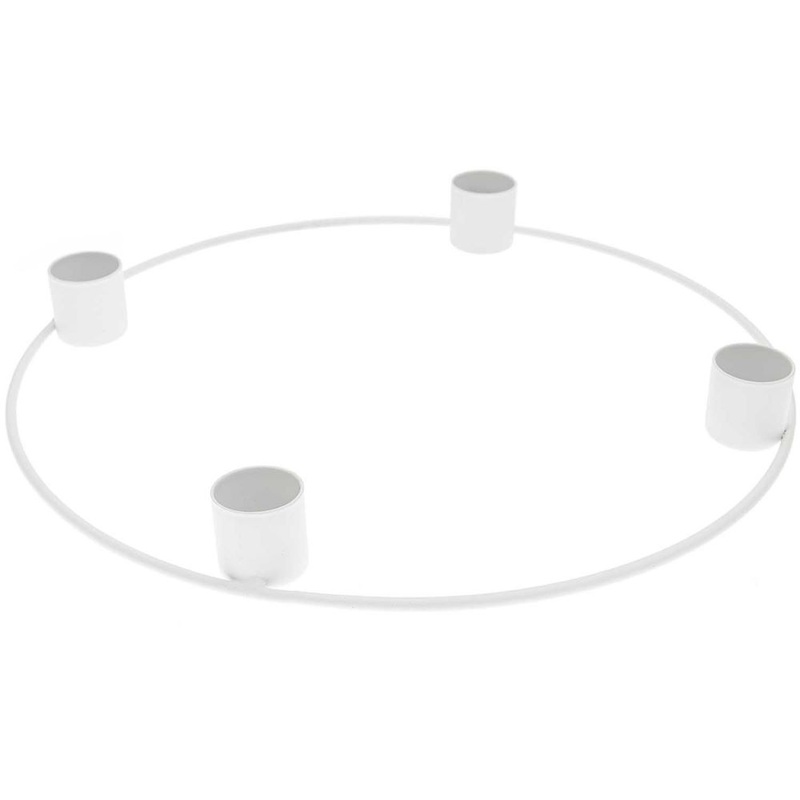 White Metal Ring Advent Calendar 25cm