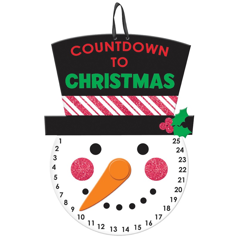 Winter forest Christmas countdown 40 x 25cm