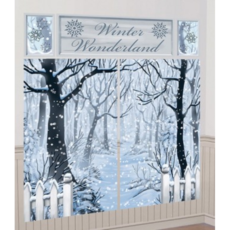 Winter Wonderland wall scenery 5 parts