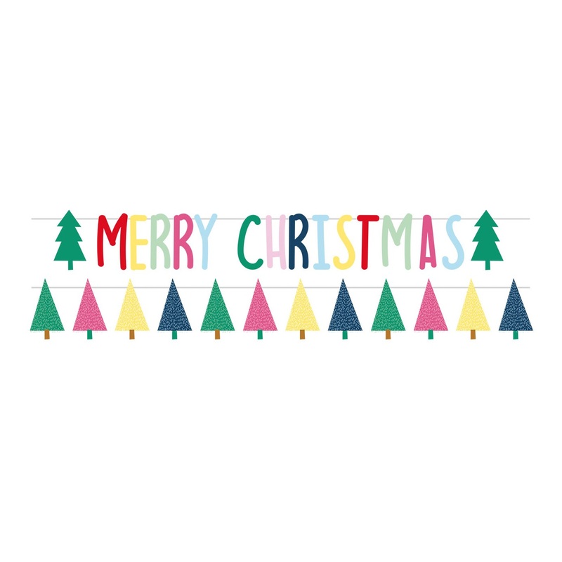 2 Christmas party garlands