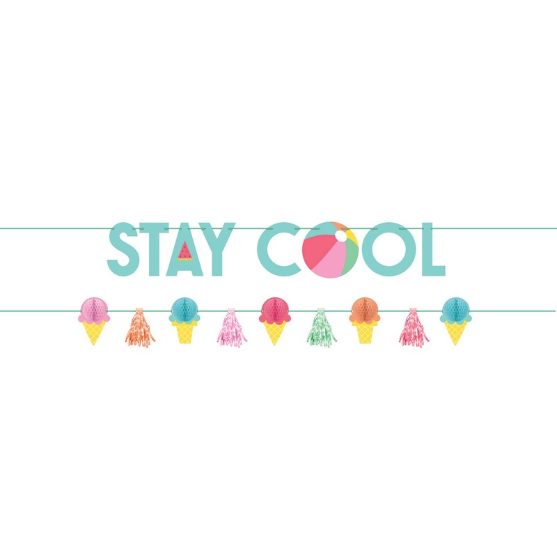 2 Stay cool pool party garlands