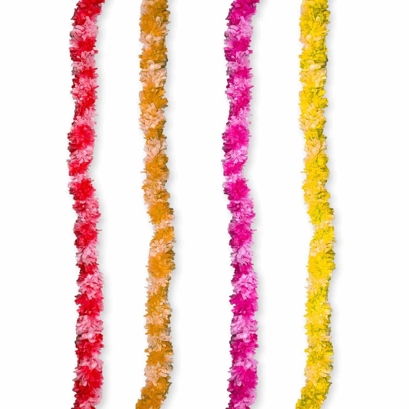 4 Diwali garlands 1.5m colorful
