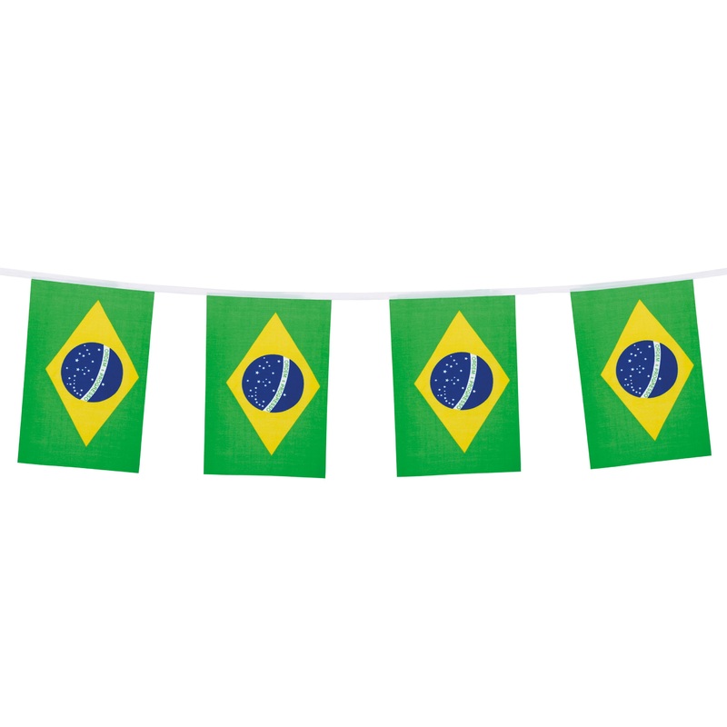 Brazil flag garland 4m
