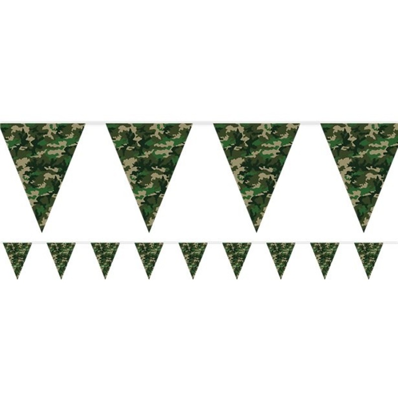 Camouflage pennant chain 3.7m