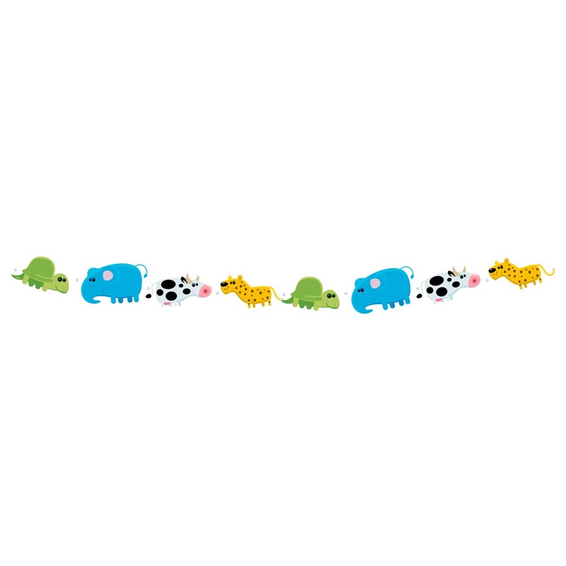 Colorful animal garland 3m