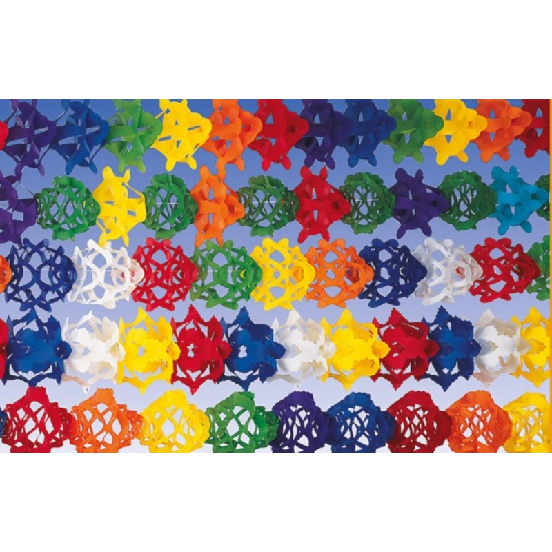 Colorful rainbow garland 4m