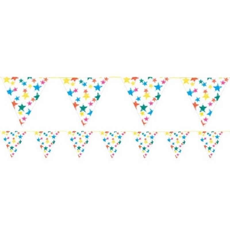 Colorful star eco pennant chain 3m
