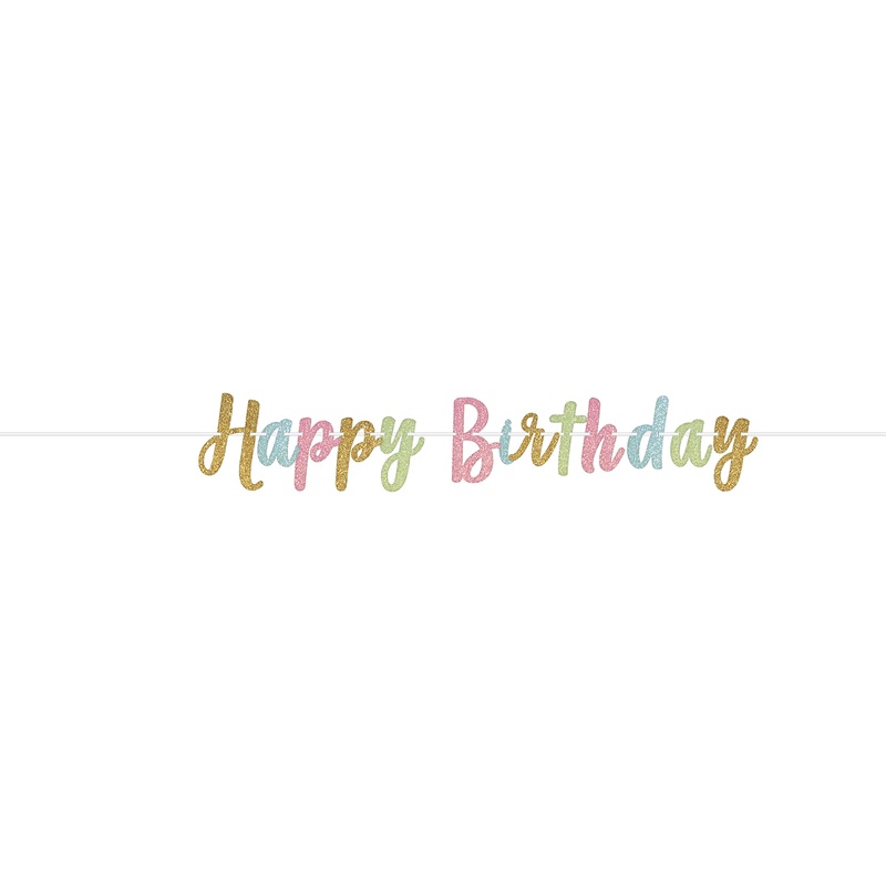 Flawless Birthday garland 3.65m