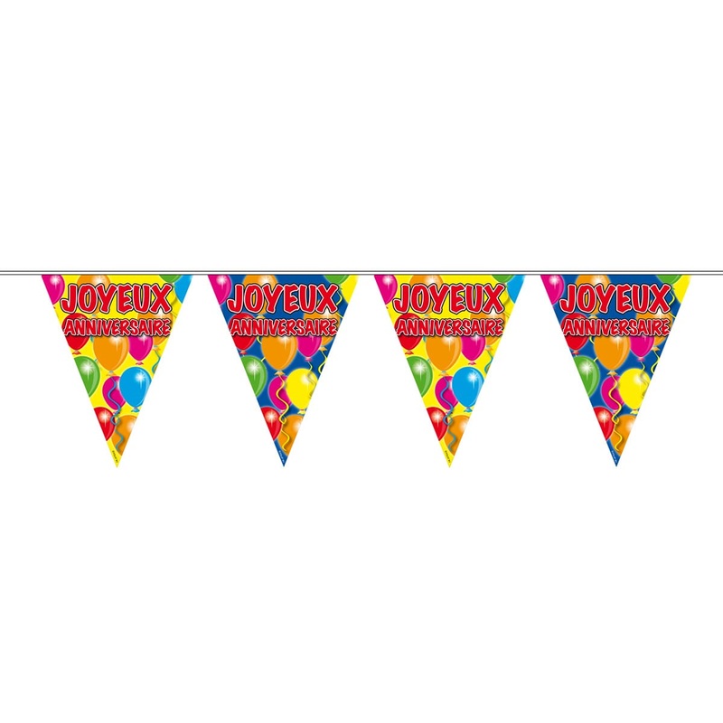 French pennant chain Joyeux Anniversaire