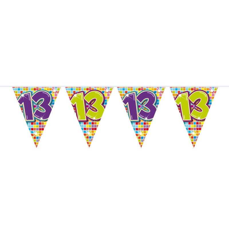 Groovy 13th Birthday pennant chain 6m